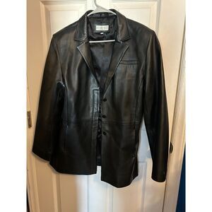 Vintage d. Terrell ltd Women's Black genuine leather jacket XL